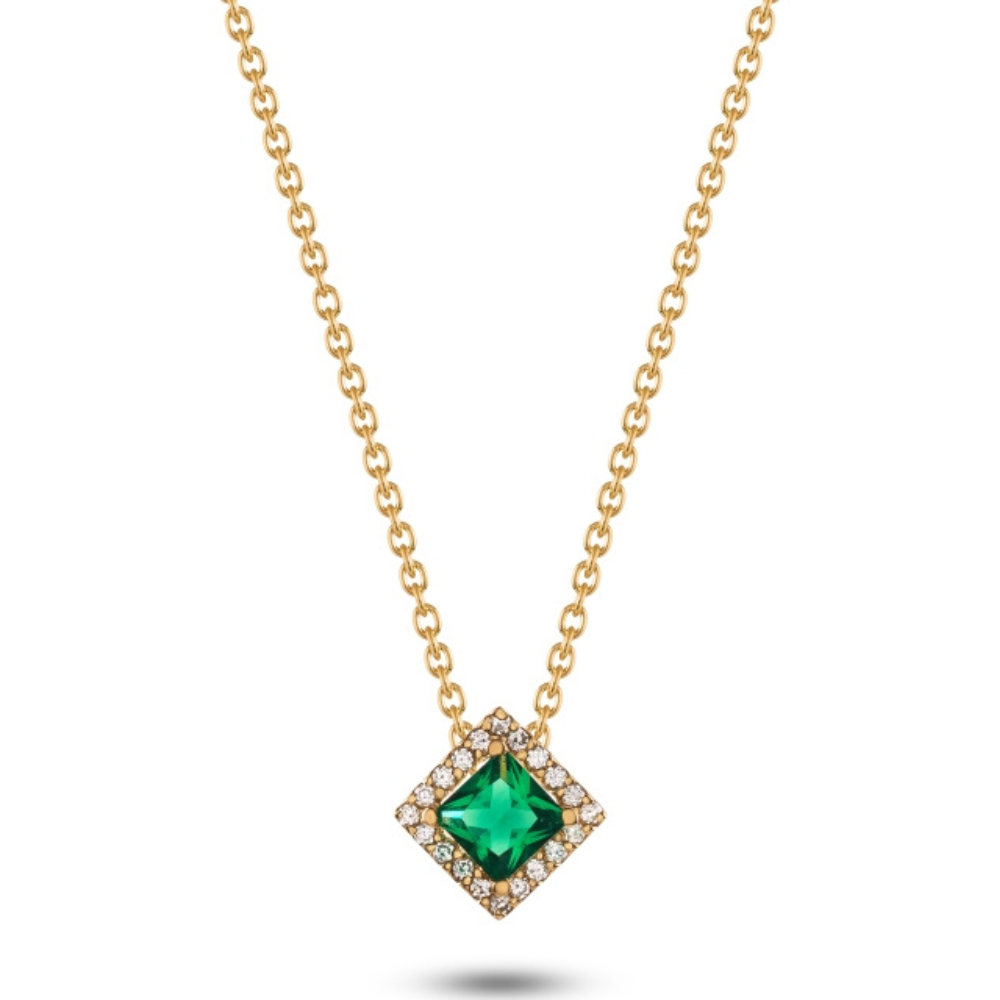 COLAR EM OURO COM ZIRCONIAS