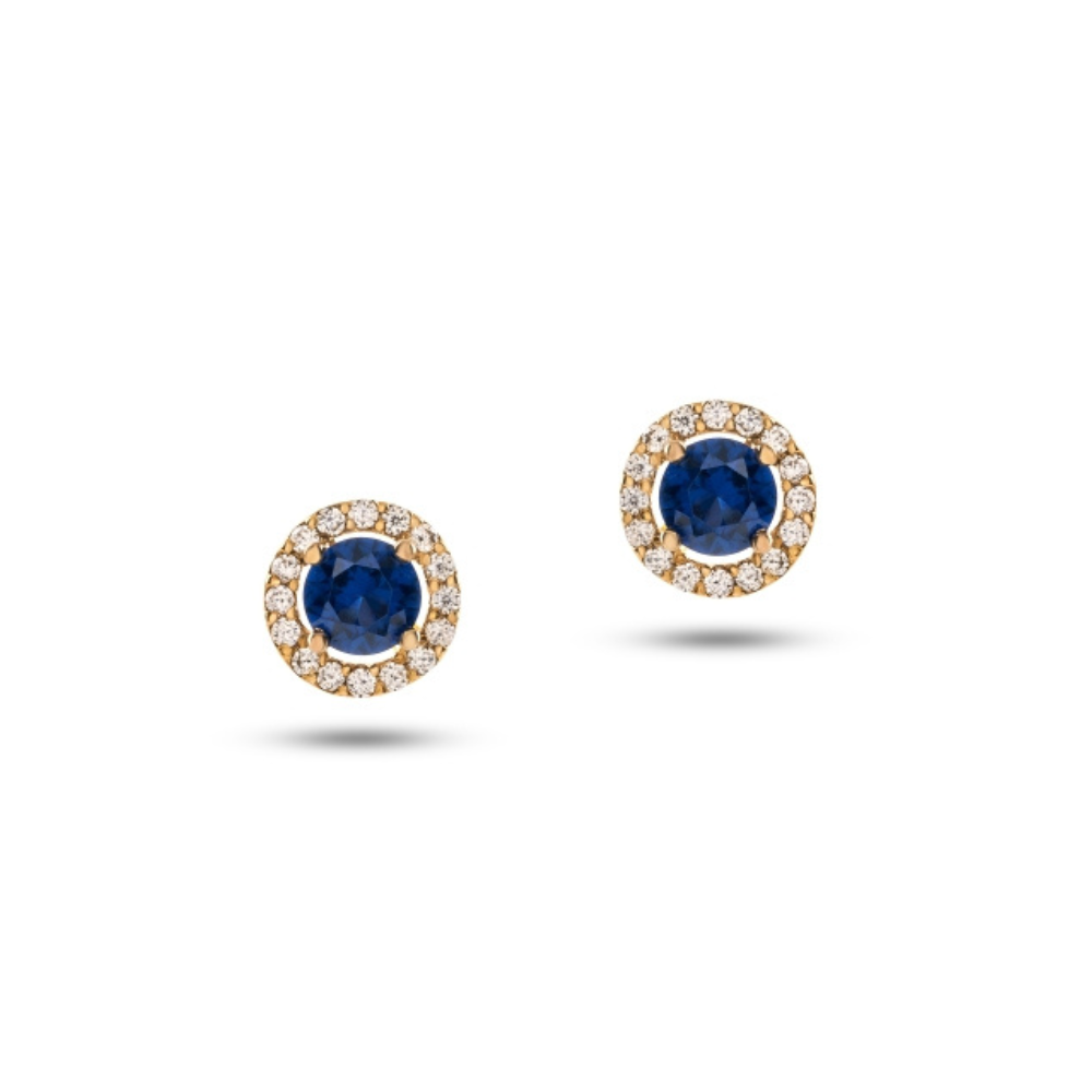 BRINCOS EM OURO COM ZIRCONIAS