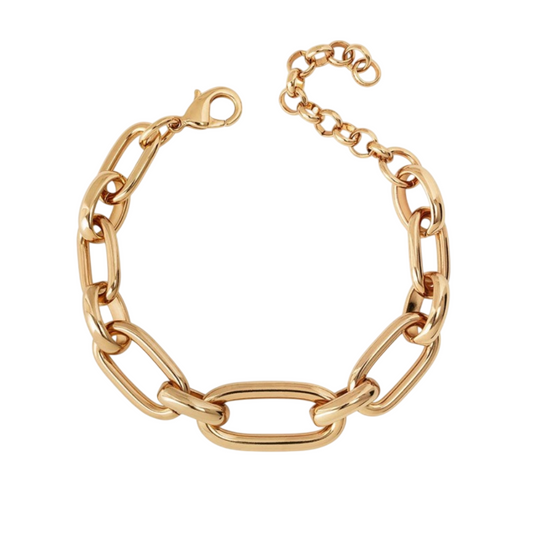 PULSEIRA VIDA & VIDA EM BRONZE BANHADO A OURO 18KT