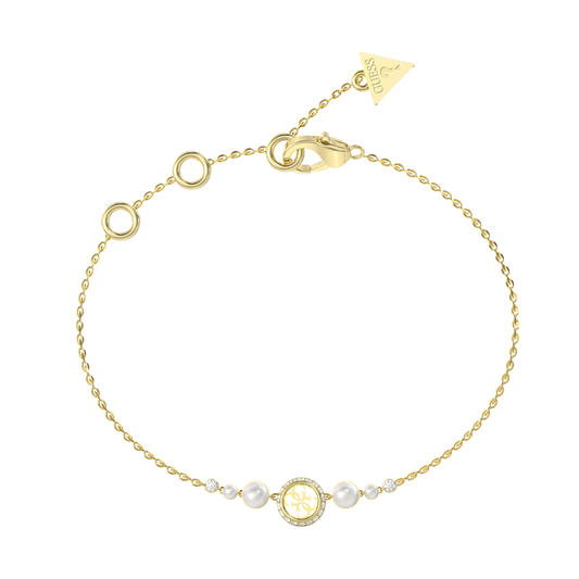 PULSEIRA GUESS TINY PEARLY DOURADA