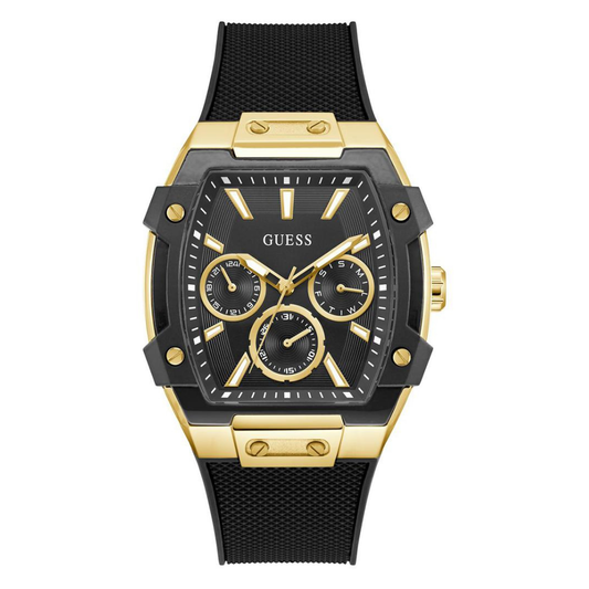 RELÓGIO GUESS HOMEM PHOENIX PRETO E DOURADO