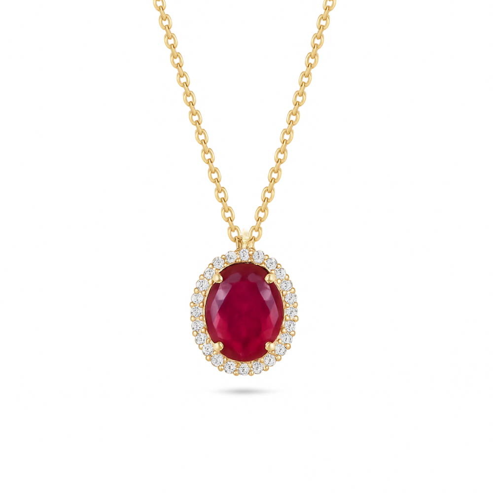 COLAR EM OURO COM ZIRCÔNIAS