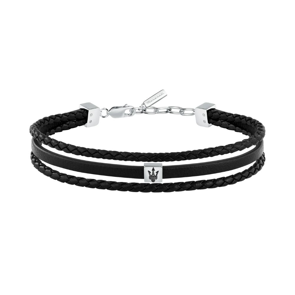 PULSEIRA MASERATI E AÇO E PELE