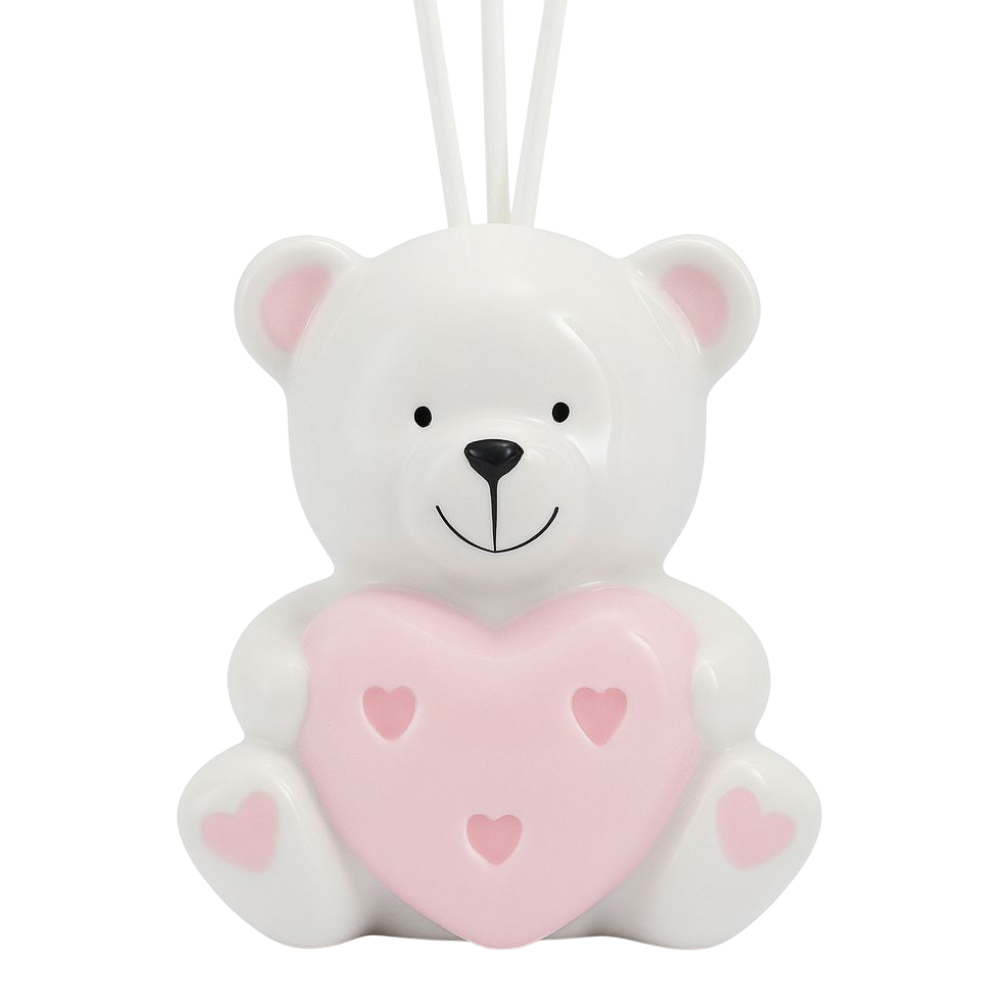 PERFUMADOR COM LED URSO RORA 11X12.50 CM EM CERAMICA