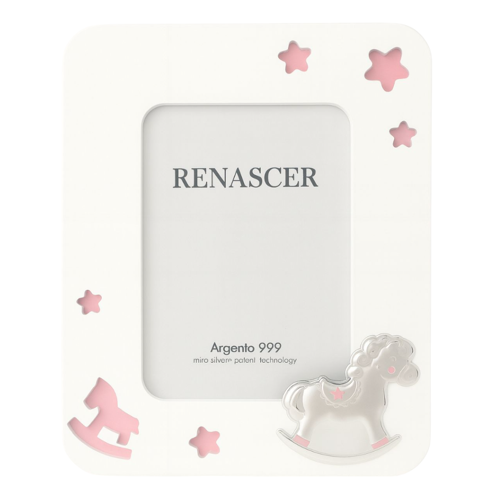 MOLDURA MADEIRA CAVALO 10X15 ROSA