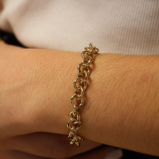 PULSEIRA REBECCA ATHENA BRONZE COM BANHO DE OURO 24K