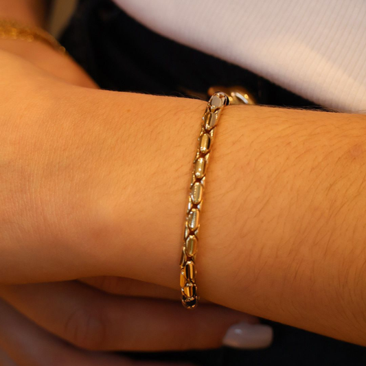 PULSEIRA REBECCA ATHENA BRONZE COM BANHO DE OURO 24K