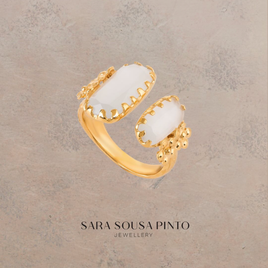 ANEL SARA SOUSA PINTO EM PRATA 925 DOURADA