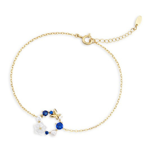 PULSEIRA VELVET BY NANÁ " SPRING" EM PRATA 925