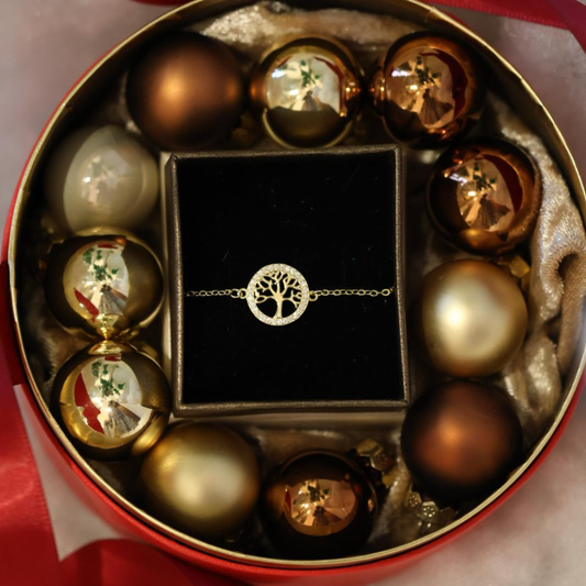 BOX EDIÇÃO ESPECIAL NATAL 2025 - PULSEIRA ARVORE DA VIDA EM PRATA 925