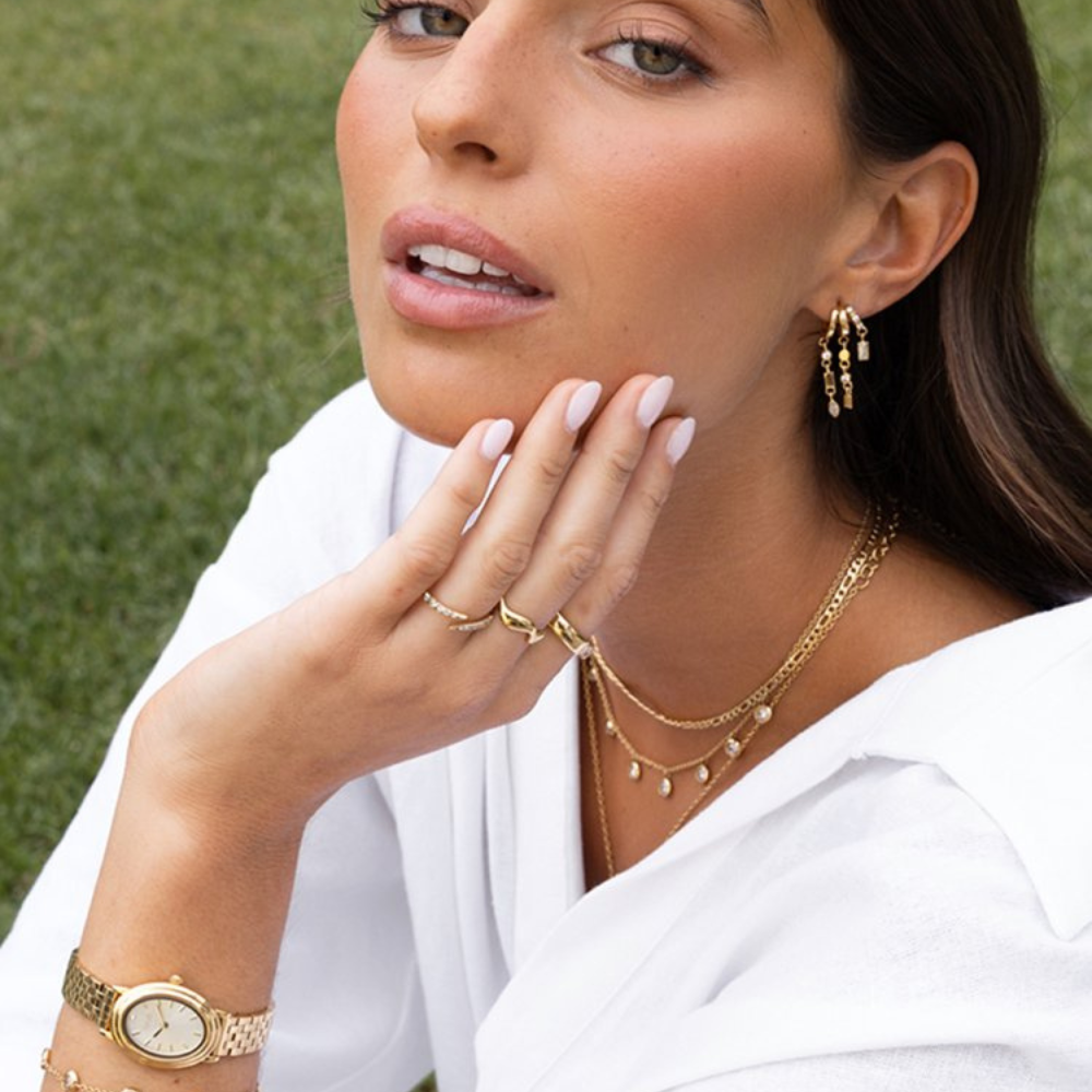 RELOGIO ONE SENHORA FLIRT GOLD