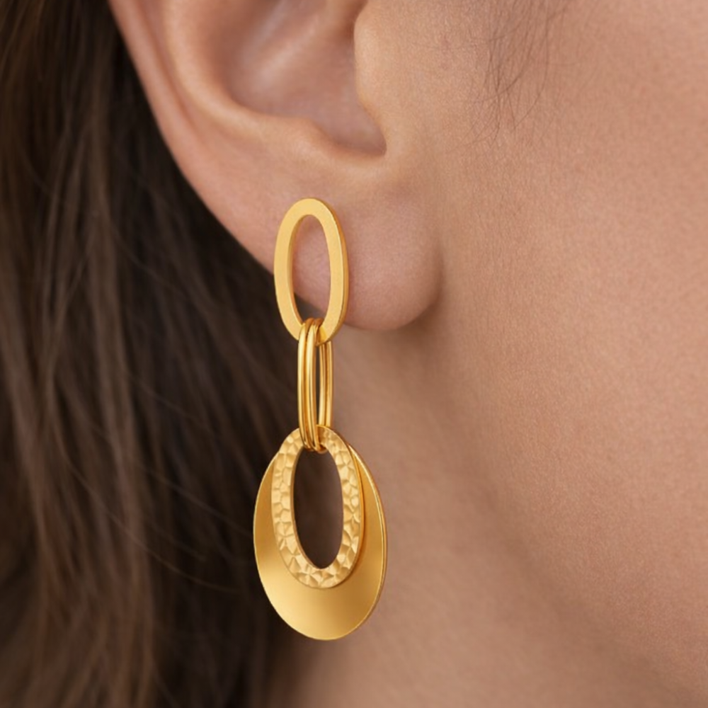 BRINCOS EM OURO 19,2K