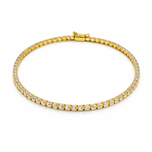 PULSEIRA OURO 18K ( RIVIERA ) COM 61 DIAMANTES C/ 1,52CT