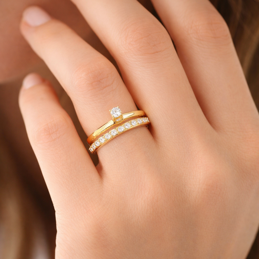 Anel Joalharia Naná em Ouro 19.2k