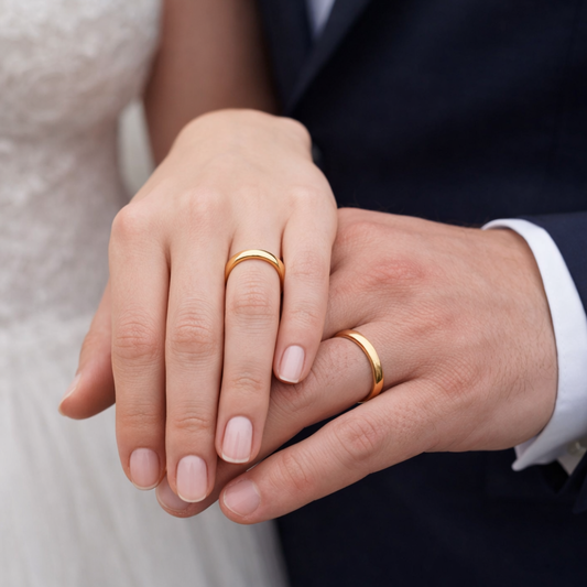 ALIANÇA ETERNIS EM OURO LINHA ESSENTIAL