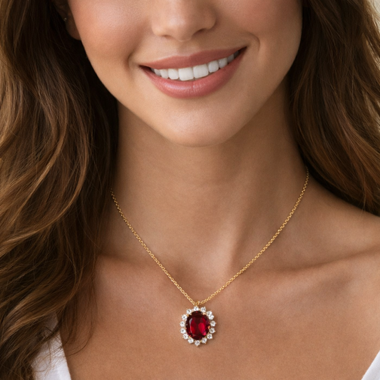 colar em ouro com zircônias