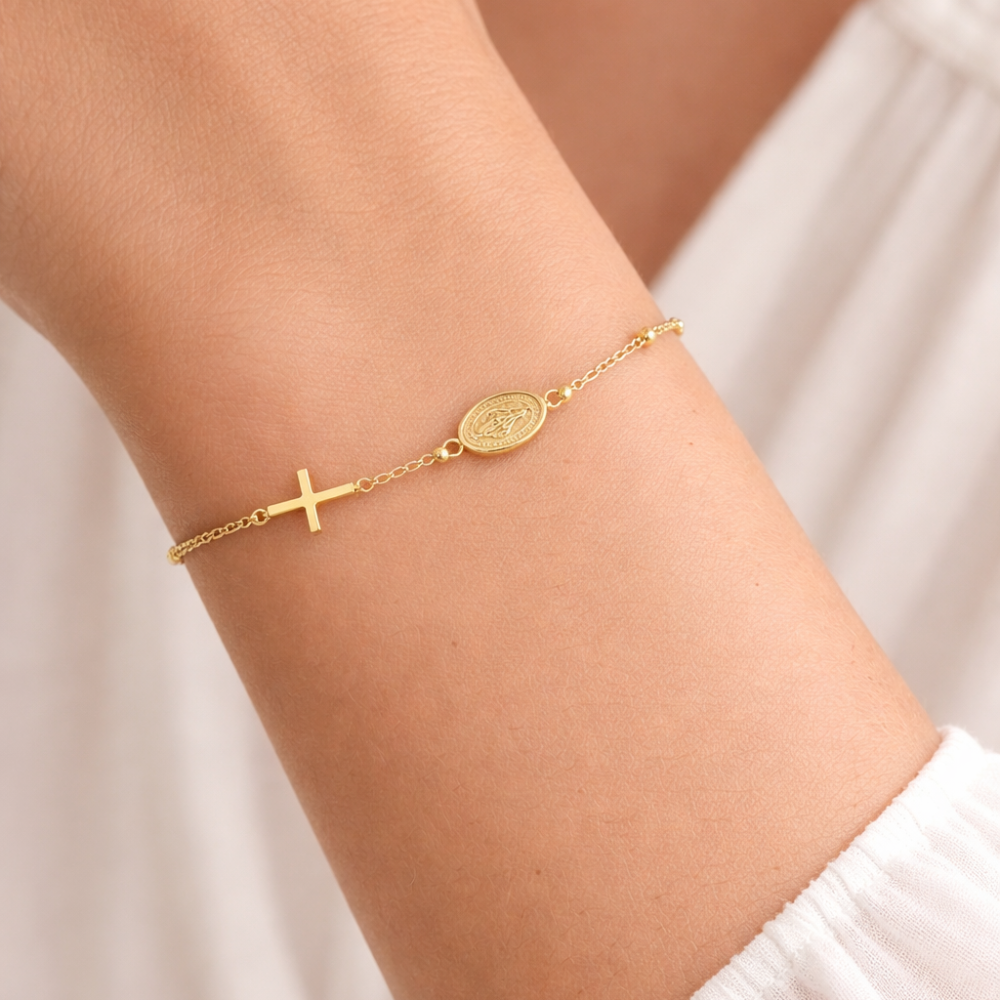 PULSEIRA OURO 9K 375% TERÇO 18CM O.A.