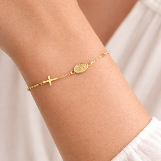 PULSEIRA OURO 9K 375% TERÇO 18CM O.A.