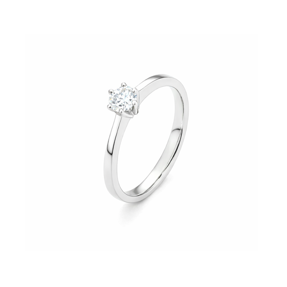 Anel de Noivado Solitário em Ouro 19.2k