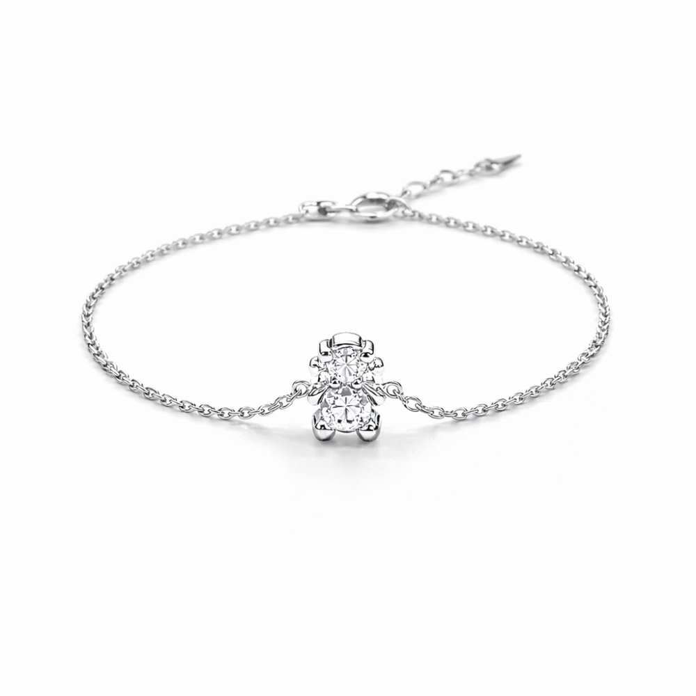 PULSEIRA EM PRATA 925% MENINA AMORZINHO BY MOCHO