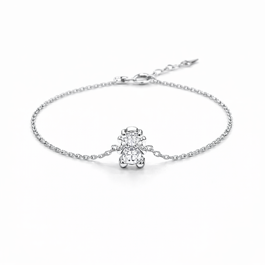 PULSEIRA EM PRATA 925% MENINA AMORZINHO BY MOCHO