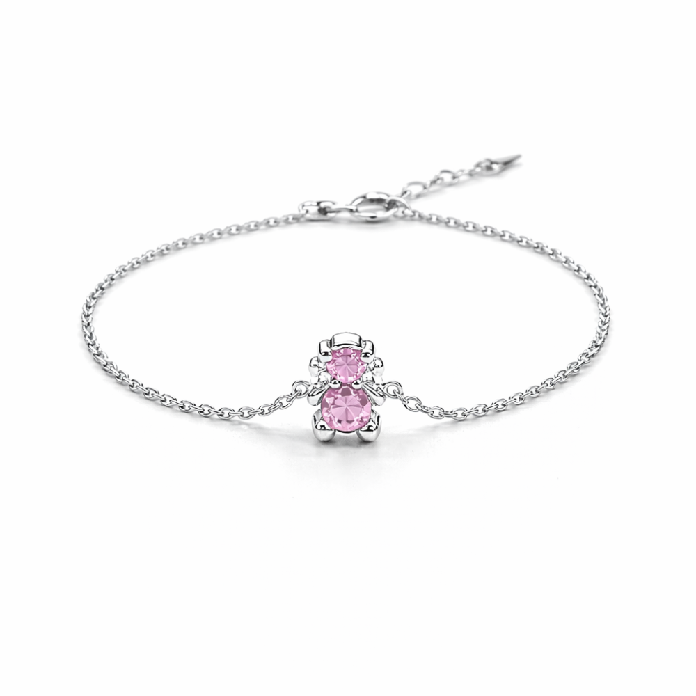 PULSEIRA EM PRATA 925% MENINA AMORZINHO BY MOCHO