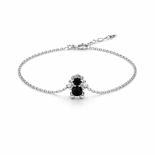 PULSEIRA EM PRATA 925% MENINA AMORZINHO BY MOCHO