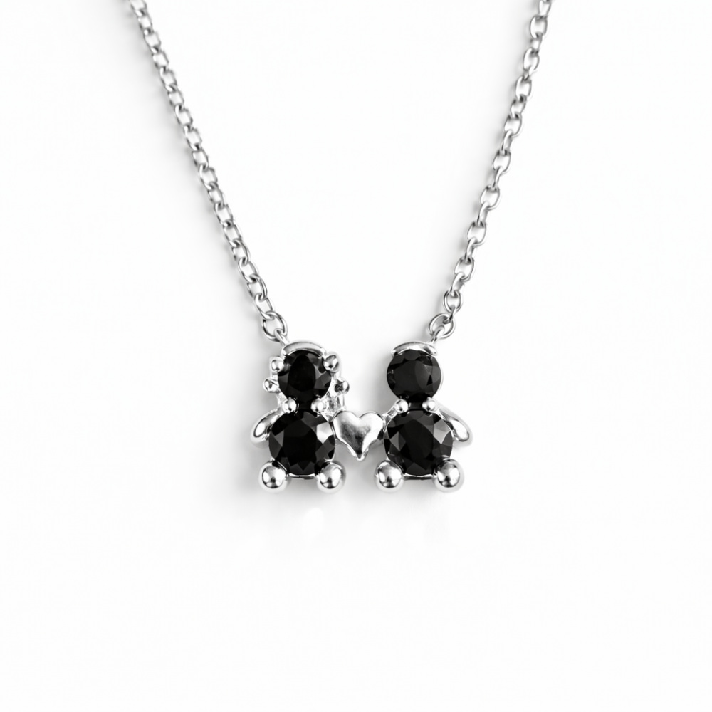 FIO EM PRATA 925% DOURADA CASAL AMORZINHO BY MOCHO