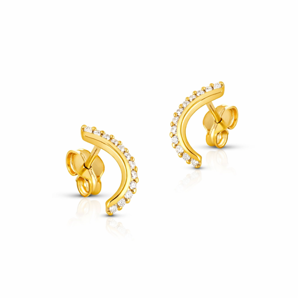 BRINCOS EM OURO COM ZIRCÓNIAS