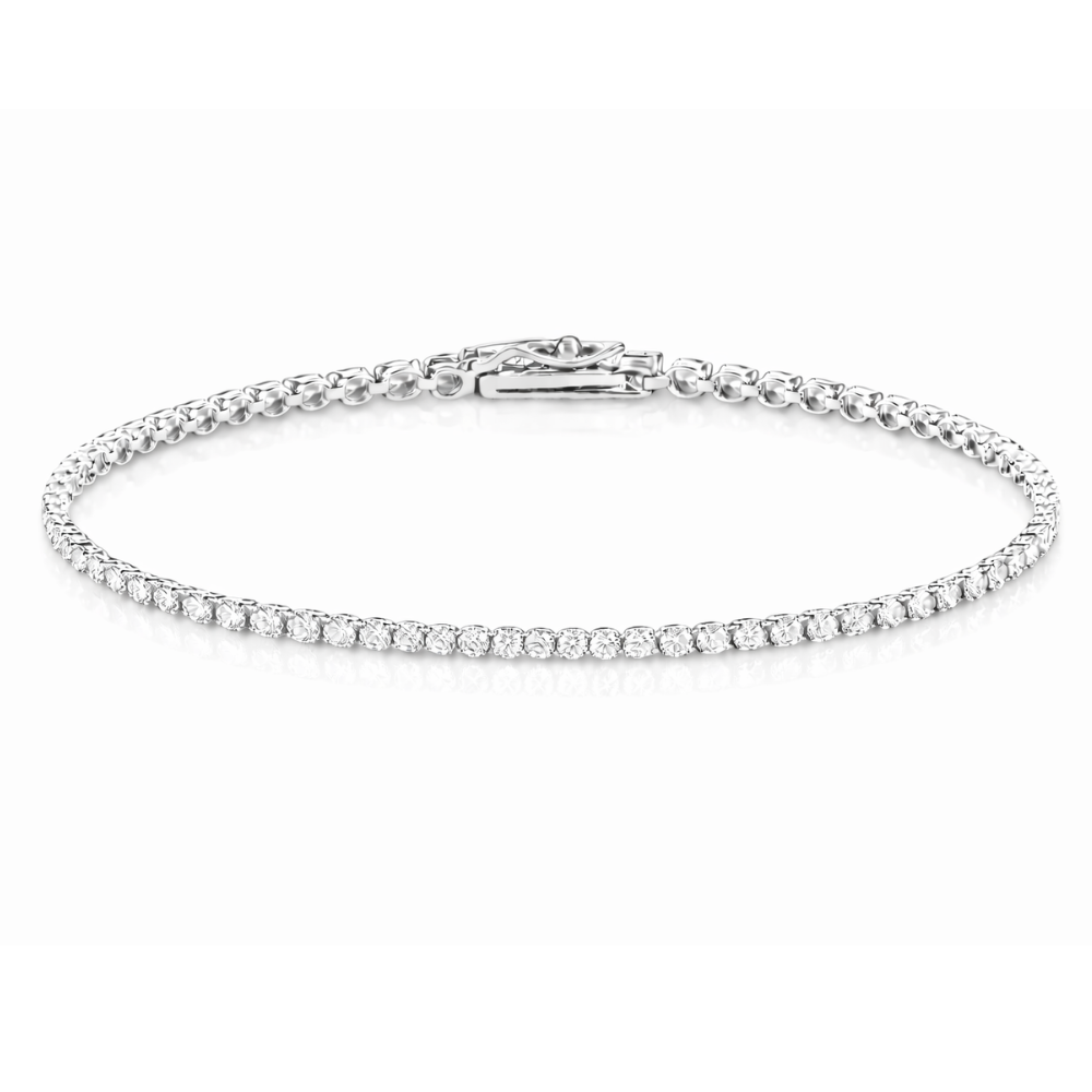 ESCRAVA EM OURO 19,2K C/ ZIRCONIAS