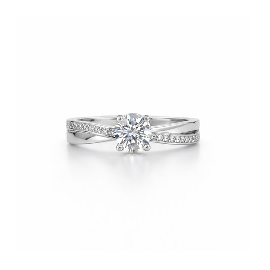 ANEL EM PRATA 925% COM ZIRCÓNIAS