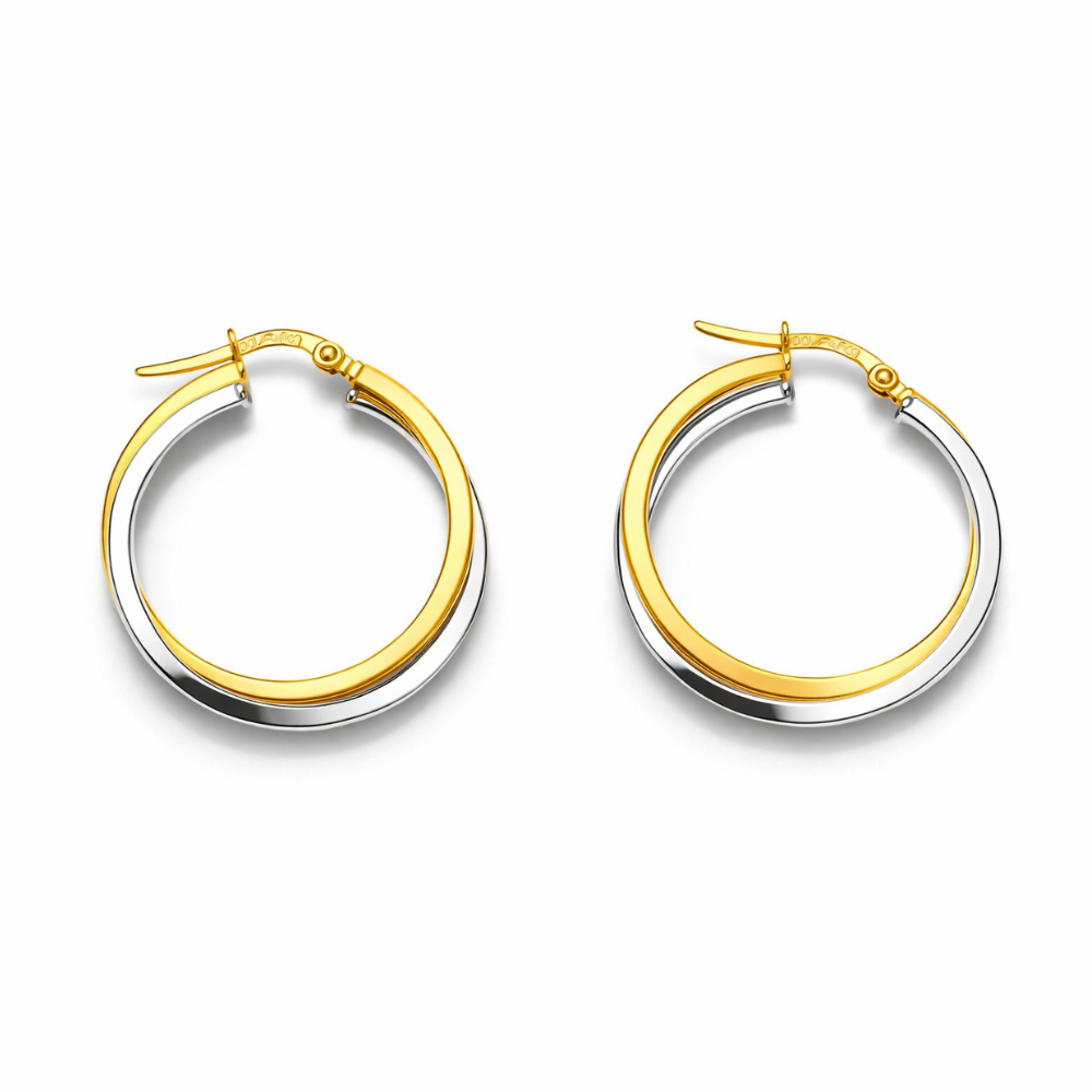 BRINCOS ARGOLAS EM OURO 19,2K