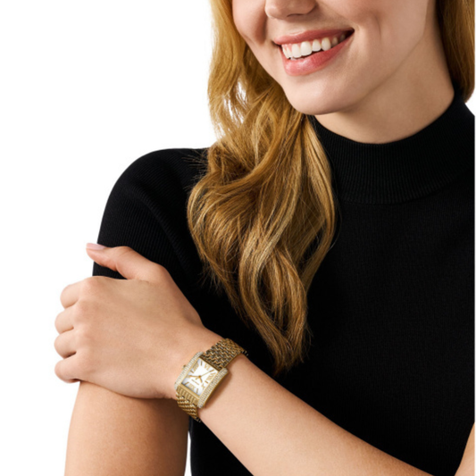RELOGIO MICHAEL KORS MK4826 DOURADO MOST. BRANCO
