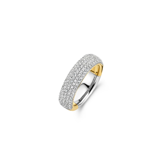 ANEL TI SENTO EM PRATA 925%BOCOLOR COM ZIRCONIAS