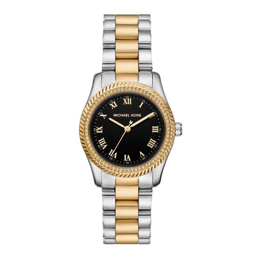 RELOGIO MICHAEL KORS BICOLOR MOST. PRETO