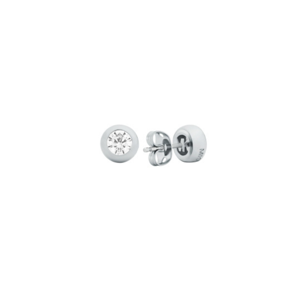 BRINCOS MICHAEL KORS PLAQUEADO A OURO B. 18K COM ZIRCONIA