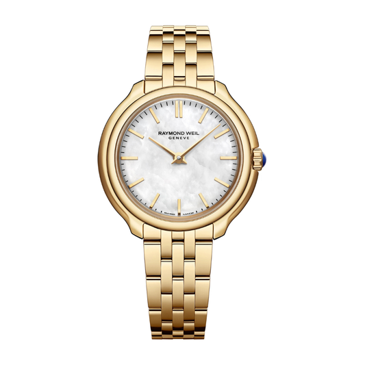 RELÓGIO RAYMOND WEIL TOCCATA HERITAGE AÇO PVD QZ MST MOP C/PUL Nº SERIE X758403