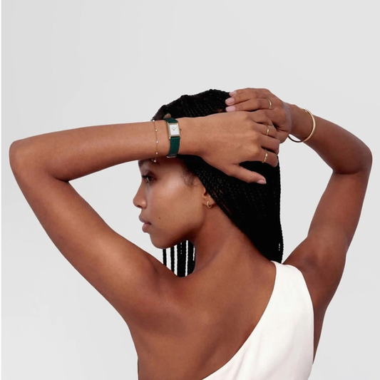 RELOGIO DANIEL WELLINGTON BOUND MINI 17X26 GREEN LIZARD WHITE