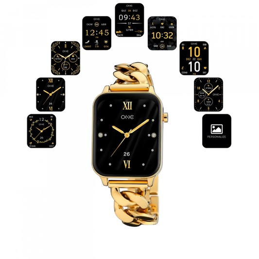 SMARTWATCH ONE FRAME GOLD LINKS