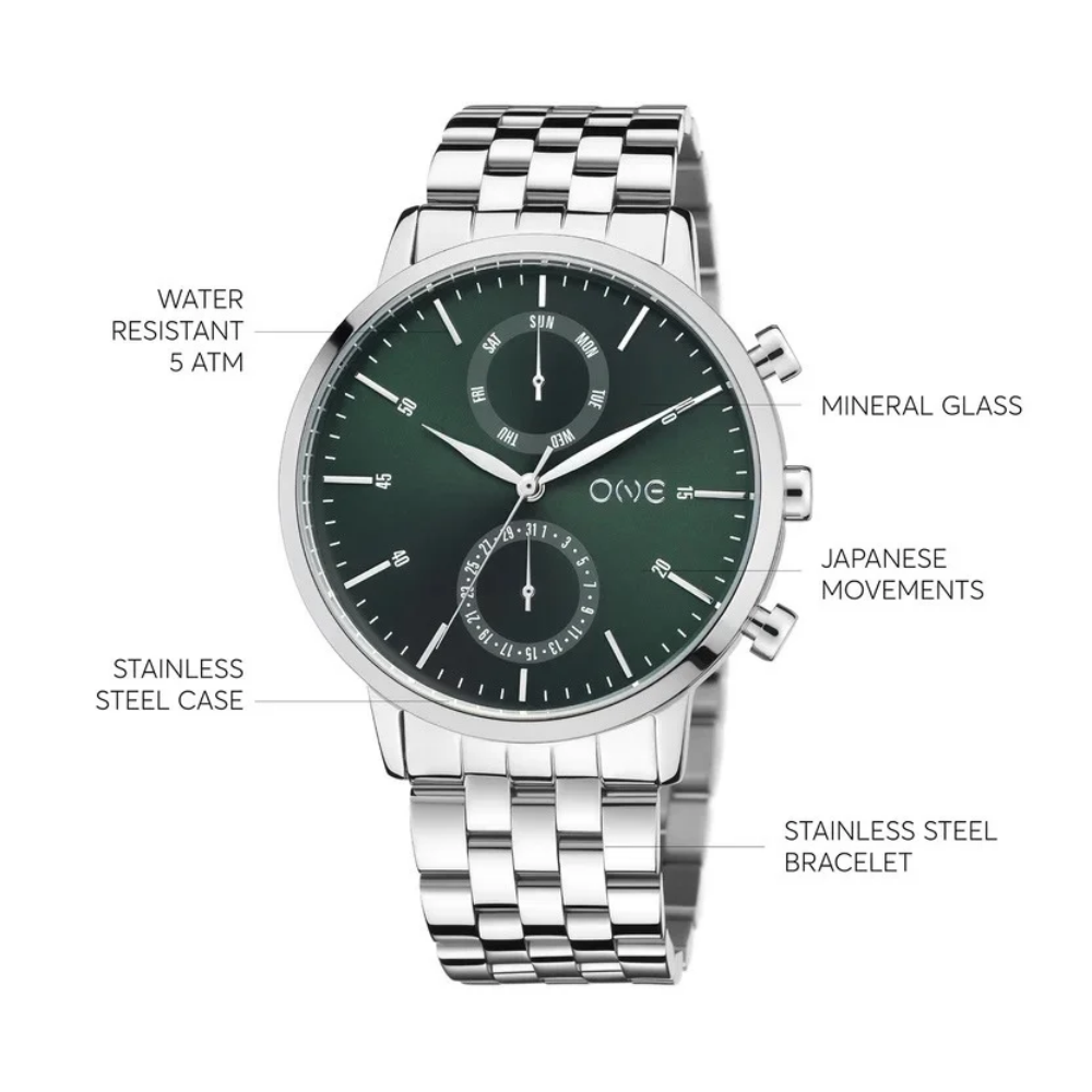 RELOGIO ONE HOMEM ELITE COMPACT MOST. VERDE