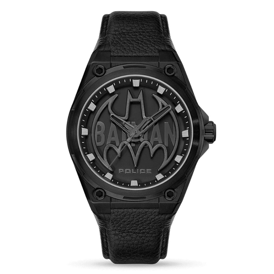 RELOGIO POLICE BATMAN MOST. PRETO BRAC. PRET