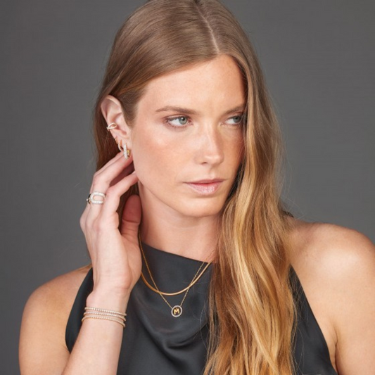 COLAR UNIKE EM PRATA 925% LETRA M