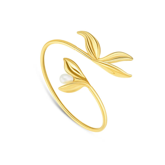 PULSEIRA ( ESCRAVA ) ONE SENHORA MARGOT FALLING LEAVES GOLD