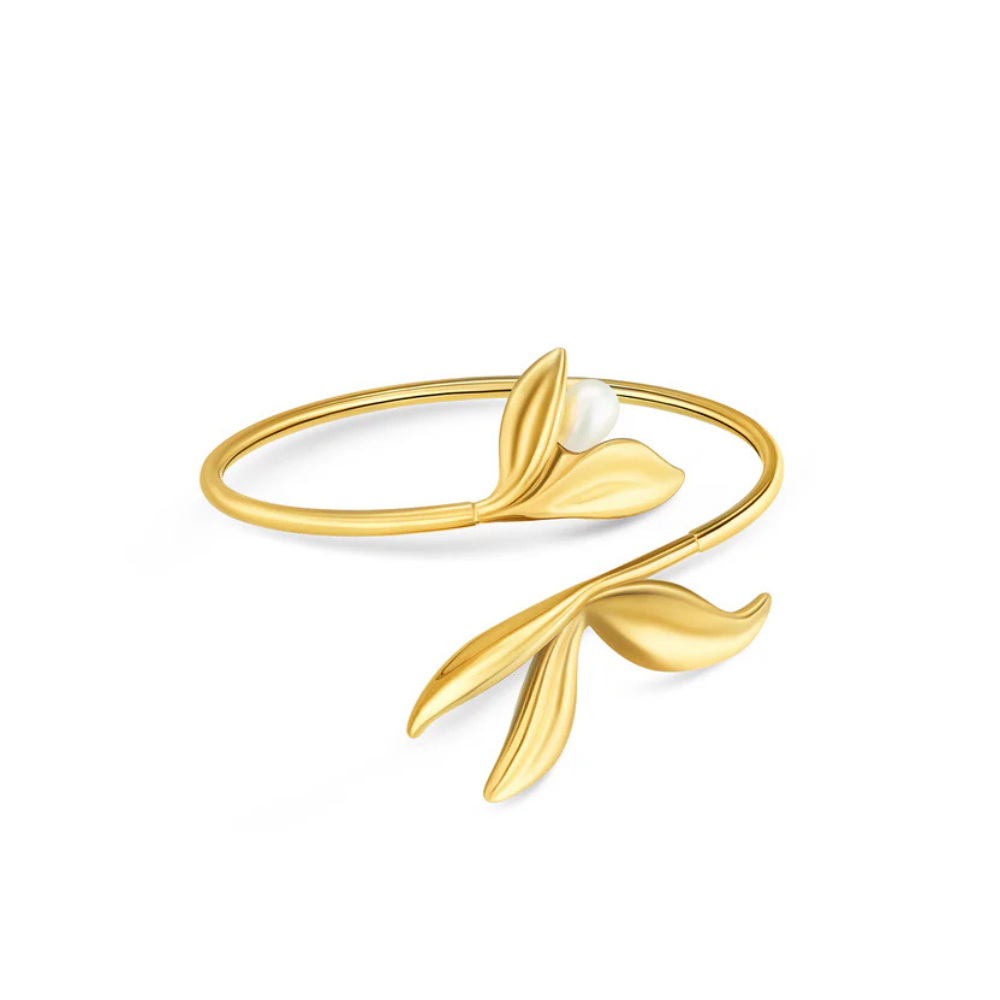 PULSEIRA ( ESCRAVA ) ONE SENHORA MARGOT FALLING LEAVES GOLD
