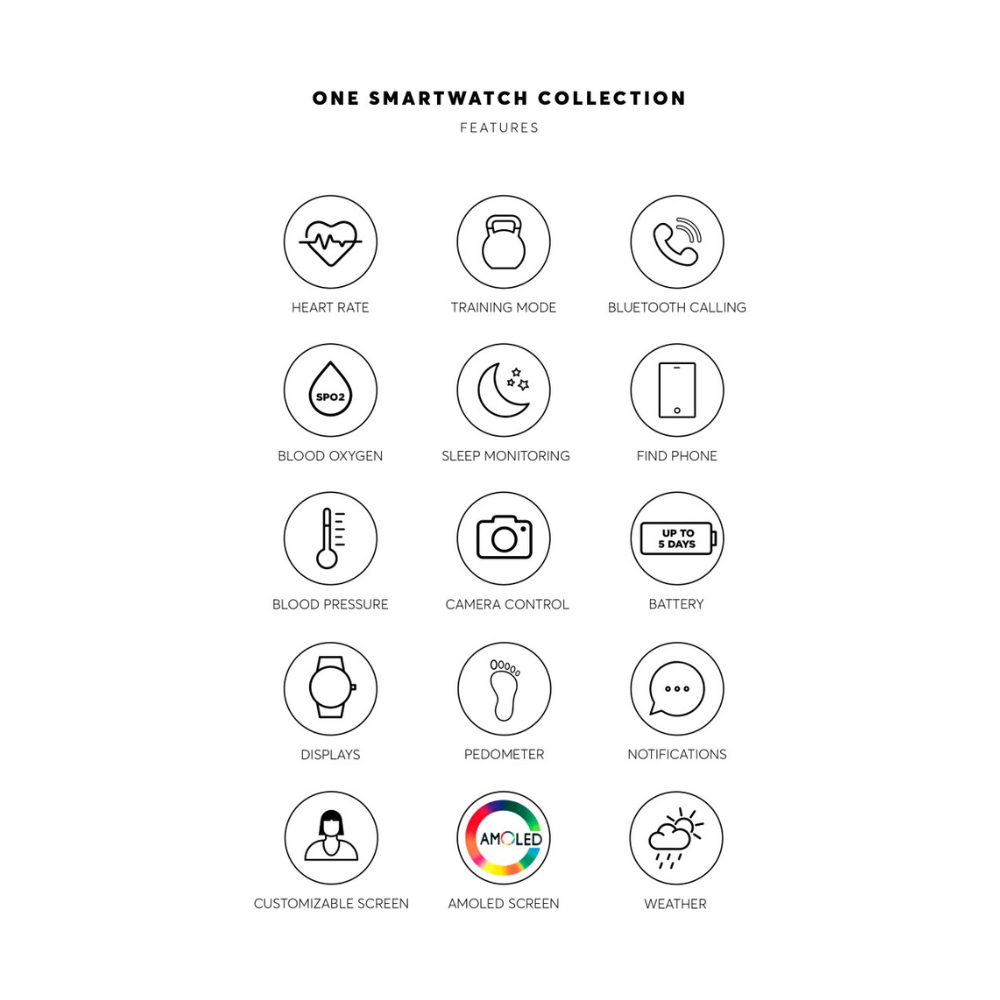 SMARTWATCH ONE MINI BICOLOR LINKS