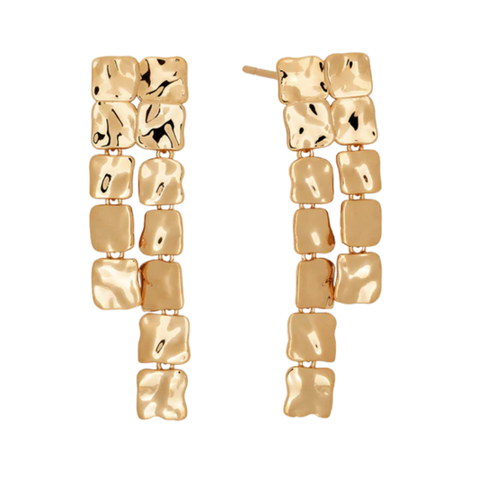 BRINCOS VIDAL & VIDAL EM BRONZE COM BANHO DE OURO 18K