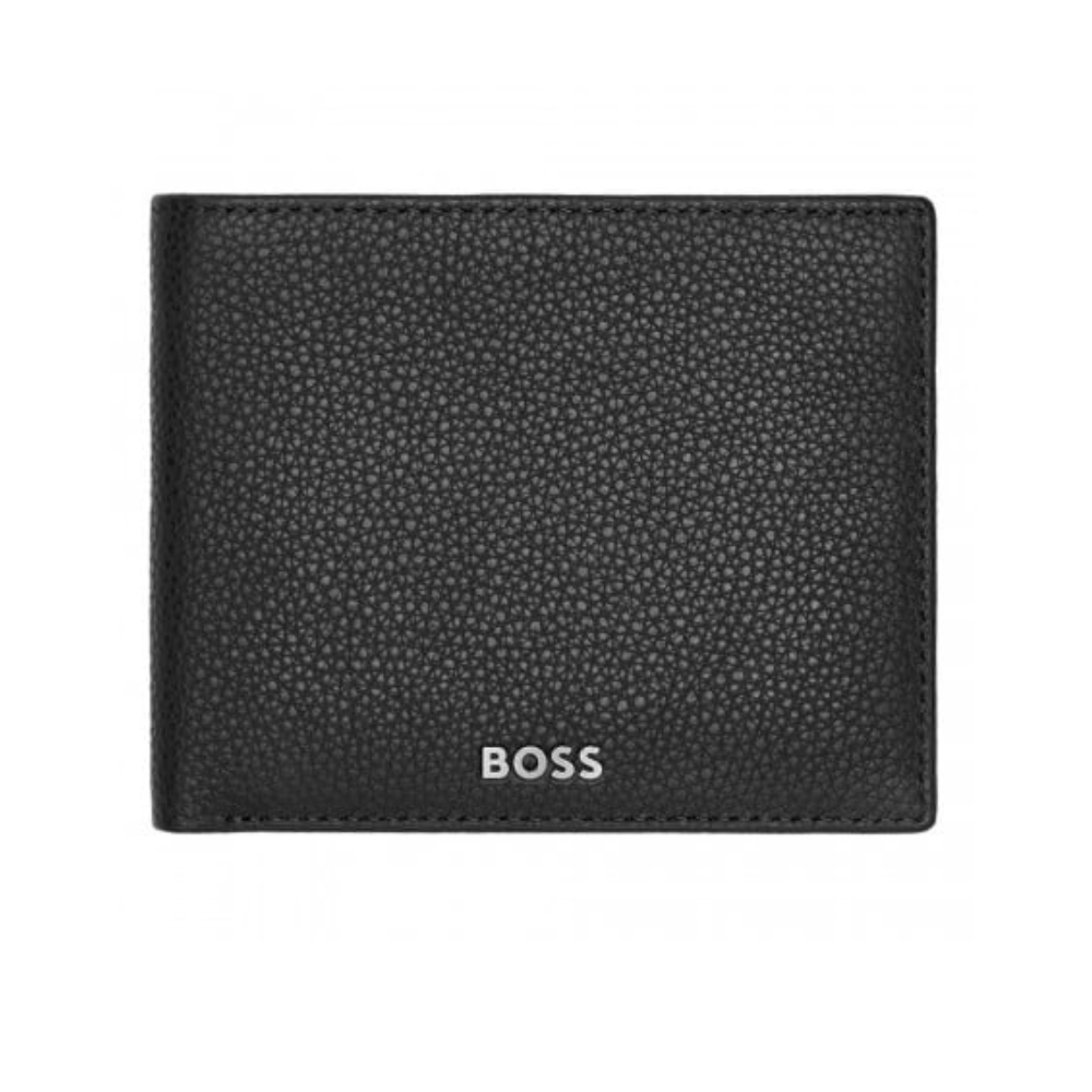 CARTEIRA HUGO BOSS GRAINED BLACK