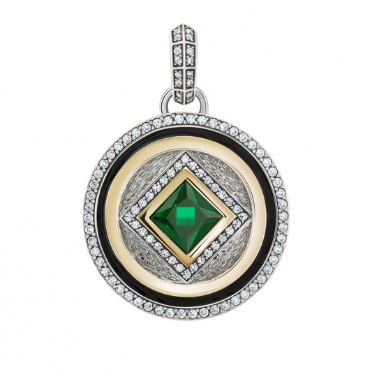 MEDALHA TASHI MARRAKECH VI PRATA 925% 15,8GR OURO 375% 0,9GR