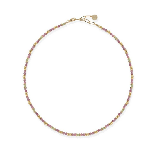 COLAR LIU JO EM AÇO COM PEDRAS DE COR LJ2892