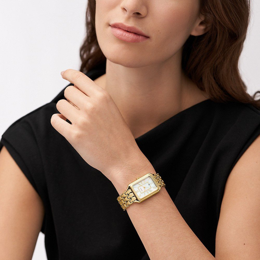 RELOGIO FOSSIL DOURADO MUST. MADREPEROLA ES5304